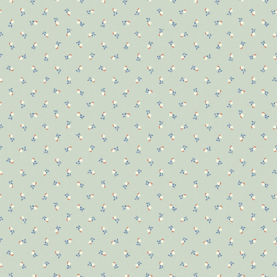 Schumacher Wallcovering Petite Chérie - Aqua