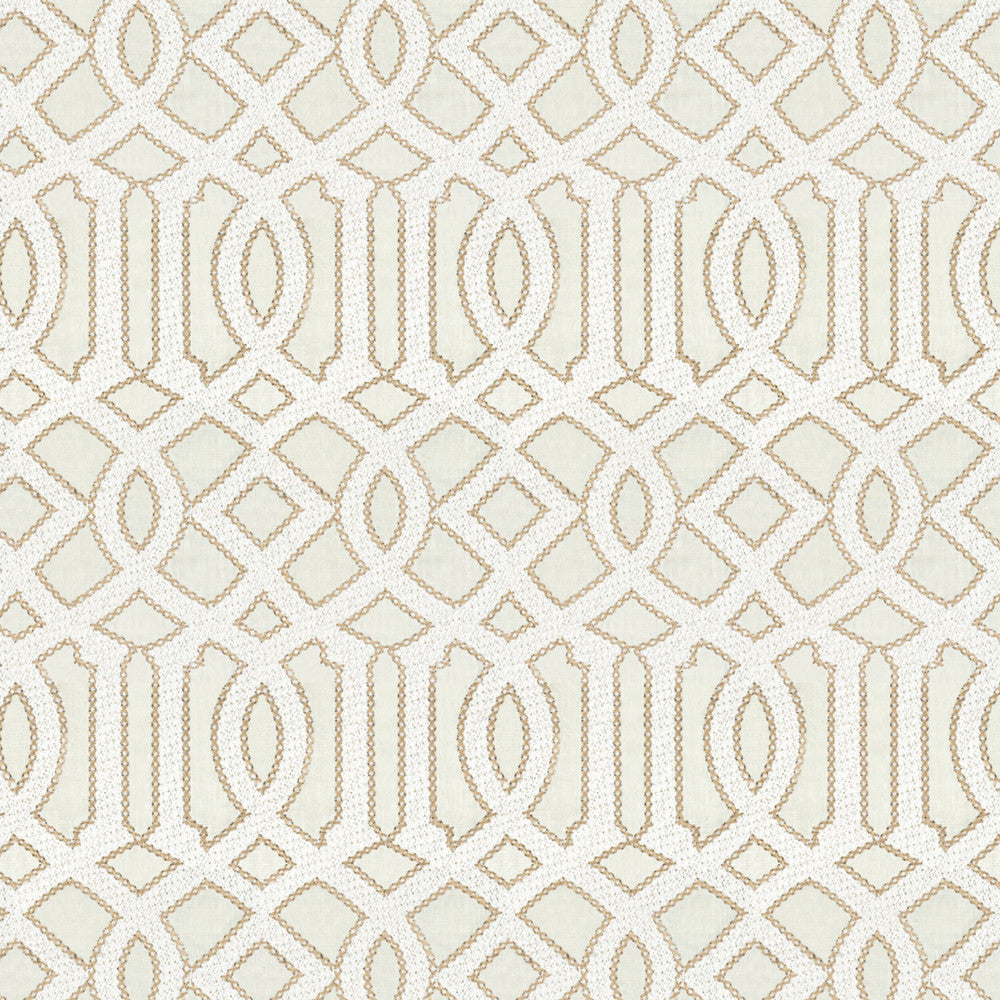 7801-11 Interlachen Emb Sanddune by Bassett Mcnab Designer Fabric 100%LIN INDIA </p><p>Repeat: 12.5 53 in - Swanky Fabrics -