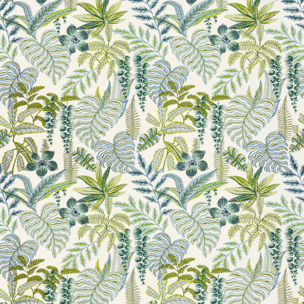 7806-49 Tropicale Seaglass by Bassett Mcnab Designer Fabric BASSETT MCNAB SIGNATURE 100%COT %VEMB INDIA MARTINDALE WEAR TEST (80 000 CIRCULAR RUBS) Horizontal: 26.000 and Vertical: 30.000 52.75 in - Swanky Fabrics -
