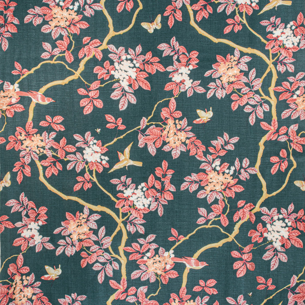 7814-10 Birds And Butterfly Herringbone Nightfall by Bassett Mcnab Fabric Bassett Mcnab Fabric 7814-10 Birds And Butterfly Herringbone NightfallFabric BASSETT MCNAB ORIGINS USA </p><p>Repeat: H: 48.000, V: 49.000 48 in - Fabric Carolina -