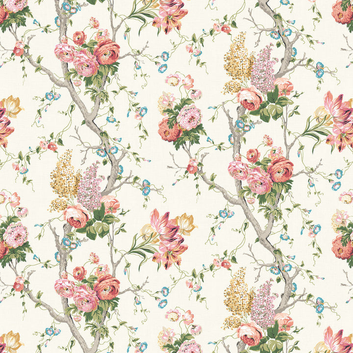 7816-5 Cassandra Sunset by Bassett Mcnab Designer Fabric BASSETT MCNAB ORIGINS 100%LIN THAILAND Horizontal: 26.375 and Vertical: 34.25 52.75 in - Swanky Fabrics -