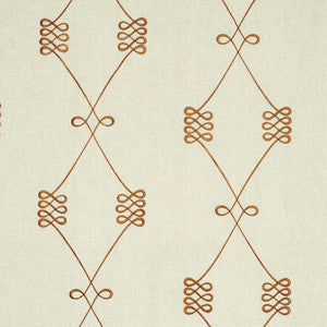 Schumacher Fabric Nicolette Embroidery Natural 78201