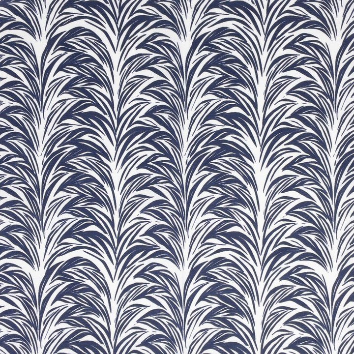 7825-2 Zebra Fern Navy by Aoc Designer Fabric HARBOR VIEW VICTORIA LARSON SHOWROOM 50%COT 50%LIN USA FLAME RETARDANT-U.F.A.C. CLASS 1 CATB 117-2013 (WYZENBEEK 63 000 DOUBLE RUB WEAR TEST (HEAVY DUTY)) Horizontal: 6.375 and Vertical: 5.375 57 in - Swanky Fabrics -