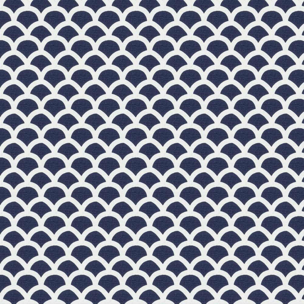 7827-3 St Barths Gate Navy by Aoc Designer Fabric HARBOR VIEW VICTORIA LARSON SHOWROOM 50%COT 50%LIN USA Horizontal: 1.625 and Vertical: 1.750 57 in - Swanky Fabrics -