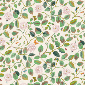 Bassett Mcnab Fabric 7830-2 Wandering Rose Spring