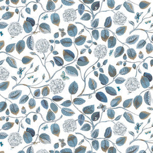 Bassett Mcnab Fabric 7830-3 Wandering Rose Lake