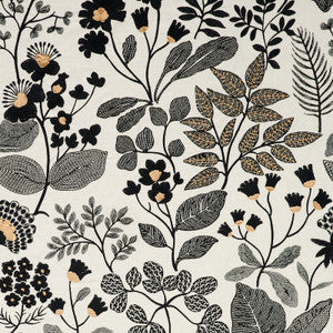Schumacher Fabric Emaline Embroidery Black 78312