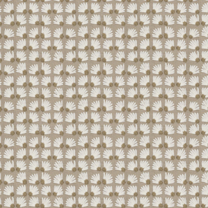 7834-1 Daisypatch Sandstone by Bassett Mcnab Designer Fabric BASSETT MCNAB WOODLANDS 52%LIN 48%COT %PEMB INDIA Horizontal: 3.000 and Vertical: 1.750 50.5 in - Swanky Fabrics -