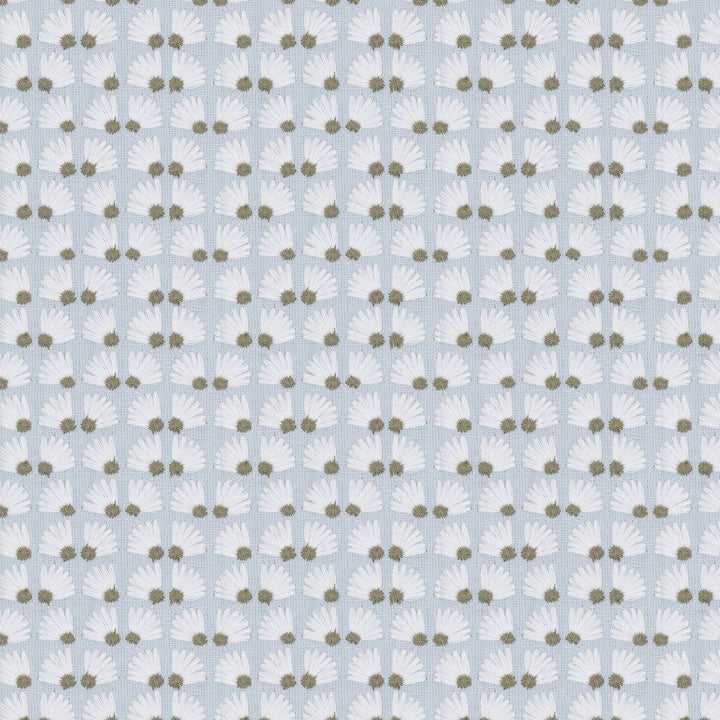 7834-3 Daisypatch Starlight by Bassett Mcnab Designer Fabric BASSETT MCNAB WOODLANDS 52%LIN 48%COT %PEMB INDIA Horizontal: 3.000 and Vertical: 1.750 50.5 in - Swanky Fabrics -