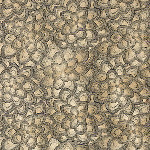Schumacher Fabric Lotus Embroidery Gold 78340