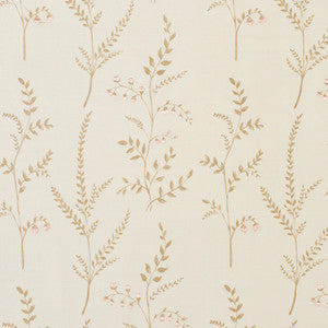 Schumacher Fabric Cynthia Embroidered Print Natural 78351