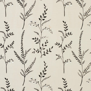 Schumacher Fabric Cynthia Embroidered Print Black 78352