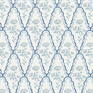 Aoc Fabric 7848 Scallop Floral 2 Harbor