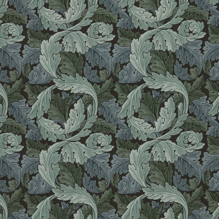 7859 Acanthus 3 Ink by Wmah Fabric Wmah Fabric 7859 Acanthus 3 InkFabric WILLIAM MORRIS AT HOME KELMSCOTT GARDENS VOL 1 100%COT SPAIN </p><p>Repeat: H: 13.750, V: 16.875 55 in - Fabric Carolina -