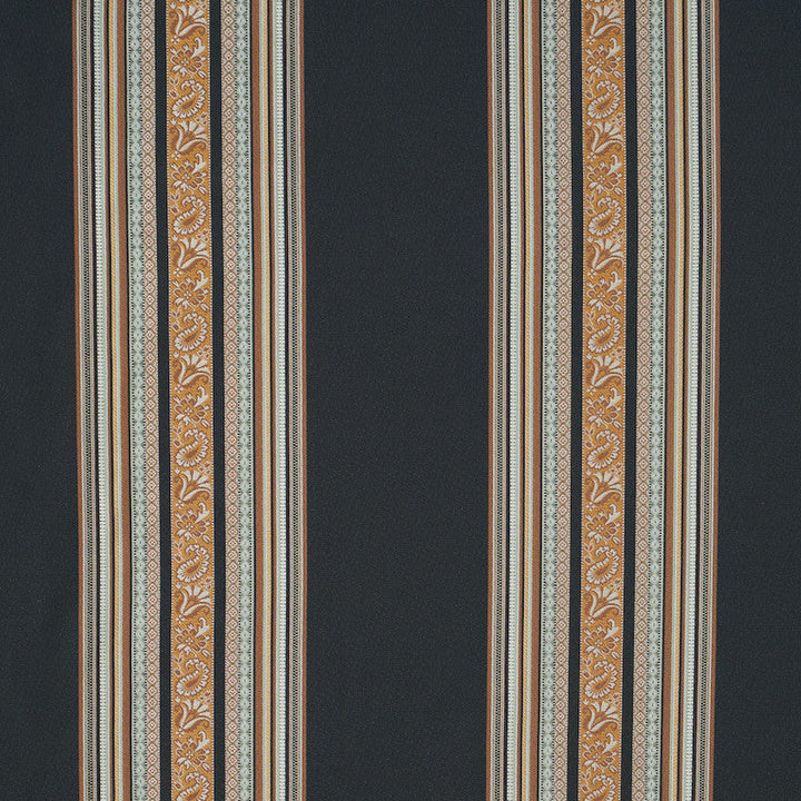 Markova Stripe Black 78600 by Schumacher Fabric Schumacher Fabric Markova Stripe Black 78600Fabric COTTON 84% INDIA </p><p>Repeat: H: HORZ. 13 1/2" (34CM), V: VERT. 3 7/8" (10CM) 53.5 - Fabric Carolina -