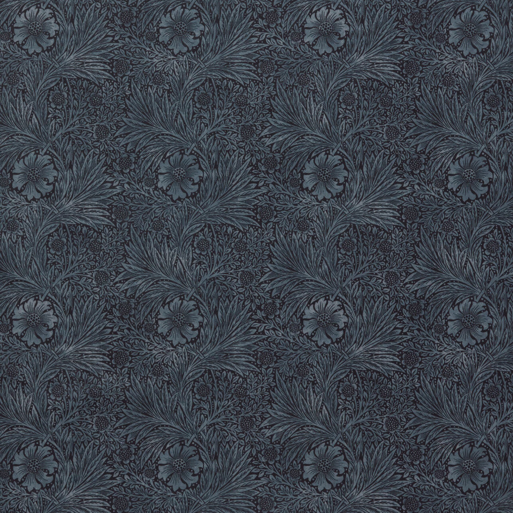 7864 Marigold Velvet 3 Navy by Wmah Fabric Wmah Fabric 7864 Marigold Velvet 3 NavyFabric WILLIAM MORRIS AT HOME KELMSCOTT GARDENS VOL 2 100%POL TURKEY </p><p>Repeat: H: 18.000, V: 18.000 54 in - Fabric Carolina -