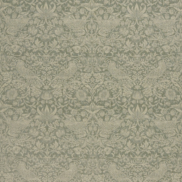 7868 Strawberry Thief Woven 2 Sage by Wmah Fabric Wmah Fabric 7868 Strawberry Thief Woven 2 SageFabric WILLIAM MORRIS AT HOME KELMSCOTT GARDENS VOL 2 83%POL 17%COT INDIA </p><p>Repeat: H: 13.750, V: 16.125 54 in - Fabric Carolina -