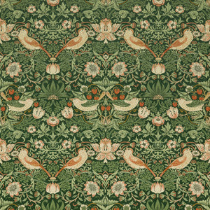 Wmah Fabric 7870 Strawberry Thief Velvet 4 Hunter