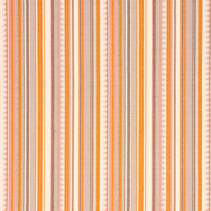 Schumacher Fabric Zuni Stripe Orange & Pink 78732