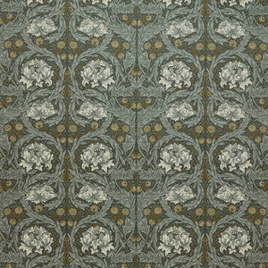 Wmah Fabric 7877 African Marigold Velvet 2 Steel