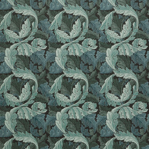 Wmah Fabric 7878 Acanthus Velvet 3 Navy