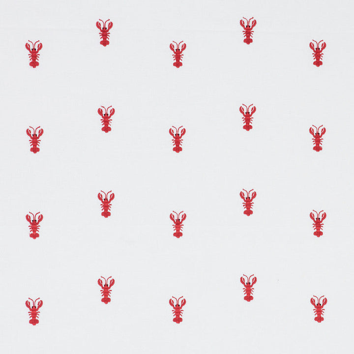 Lobster Embroidery White 78801 by Schumacher Fabric Schumacher Fabric Lobster Embroidery White 78801Fabric COTTON 100% INDIA </p><p>Repeat: H: HORZ. 8 1/2" (22CM) , V: VERT. 5 1/8" (13CM) 57.5 - Fabric Carolina -
