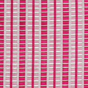 Schumacher Fabric Palopo Hand Woven Stripe Flamingo 78821