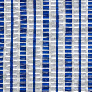Schumacher Fabric Palopo Hand Woven Stripe Azul 78822