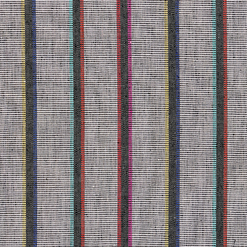 Corcha Hand Woven Stripe Mono Multi 78840 by Schumacher Designer Fabric A RUM FELLOW HAND WOVENS See Sample GUATEMALA MEDIUM DURABILITY </p><p>Repeat: Horizontal: 7 7/8" (20CM) and Vertical: - 47" (119CM) - Swanky Fabrics -