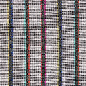 Schumacher Fabric Corcha Hand Woven Stripe Mono Multi 78840