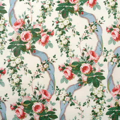 Rosebank White by Lee Jofa Designer Fabric - COTTON - 100% United Kingdom LIGHT Horizontal: 0 and Vertical: 36 49 - Swanky Fabrics -