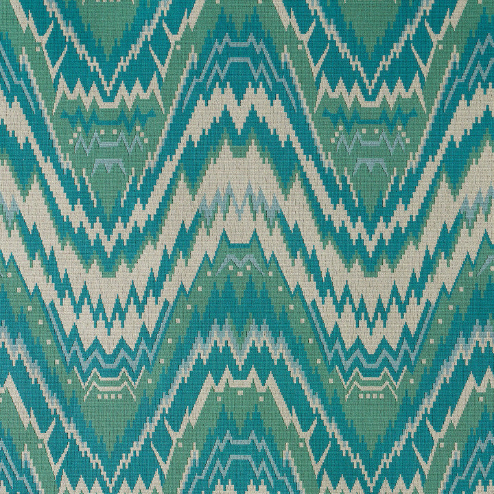 Tauride Epingle Peacock 79042 by Schumacher Designer Fabric RIVE GAUCHE COTTON 91% POLYESTER 9% BELGIUM </p><p>Repeat: Horizontal: 13 3/4" (35CM) and Vertical: 21" (53CM) 54 - Swanky Fabrics -