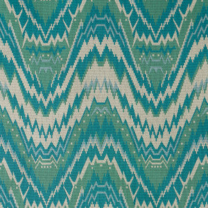 Schumacher Fabric Tauride Epingle Peacock 79042