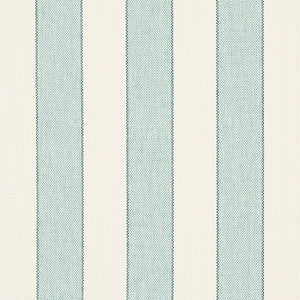 Schumacher Fabric Blumont Stripe Indoor/Outdoor Aqua 79053