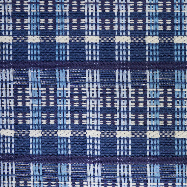 Zealand Check Denim 79070 by Schumacher Fabric Schumacher Fabric Zealand Check Denim 79070Fabric COTTON 97% INDIA </p><p>Repeat: H: HORZ. 13 5/8" (35CM) , V: VERT. 1 1/2" (4CM) 54 - Fabric Carolina -