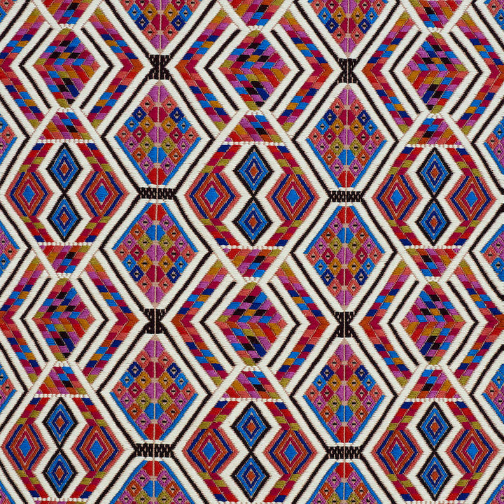 Chahal Hand Woven Brocade Carnival 79230 by Schumacher Fabric Schumacher Fabric Chahal Hand Woven Brocade Carnival 79230Fabric COTTON 100% GUATEMALA </p><p>Repeat: H: HORZ. 7" (18CM), V: VERT. 8 1/4" (21CM) 19 - Fabric Carolina -