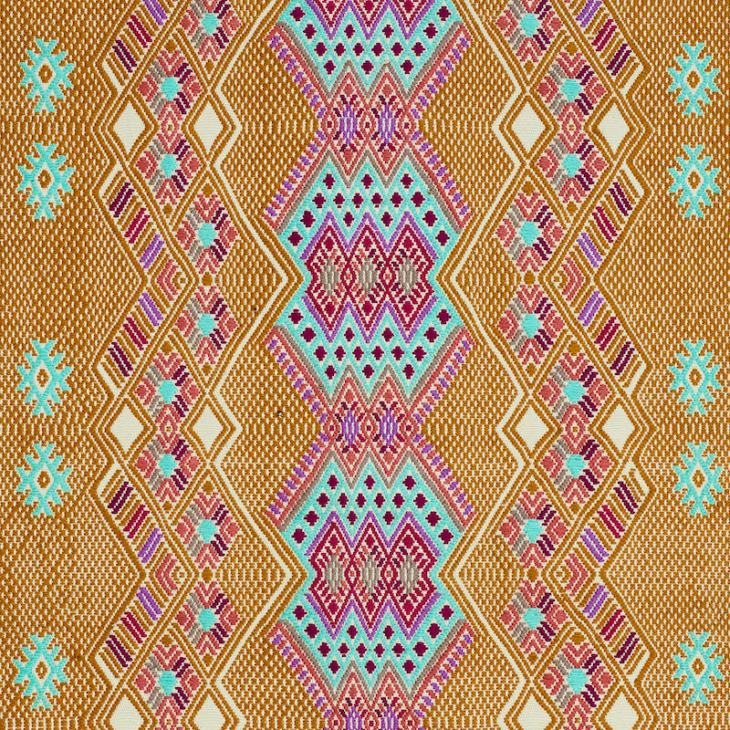 Kaya Hand Woven Brocade Mostaza 79261 by Schumacher Designer Fabric A RUM FELLOW BROCADES See Sample GUATEMALA LIGHT DURABILITY </p><p>Repeat: Horizontal: 19" (48CM) and Vertical: 7" (18CM) 19" (48CM) - Swanky Fabrics -
