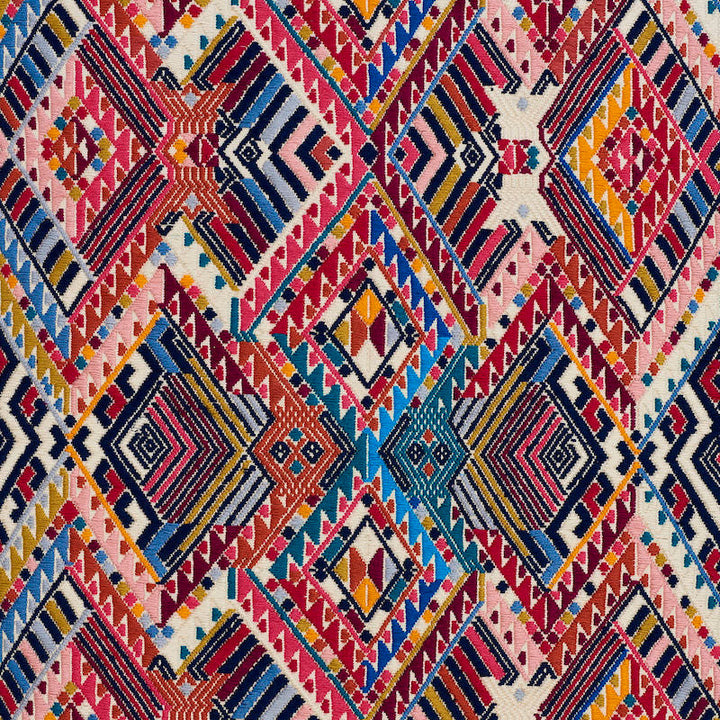 Nica Hand Woven Brocade Rosa 79280 by Schumacher Designer Fabric A RUM FELLOW BROCADES COTTON 100% GUATEMALA </p><p>Repeat: Horizontal: 19" (48CM) and Vertical: 16" (41CM) 19 - Swanky Fabrics -