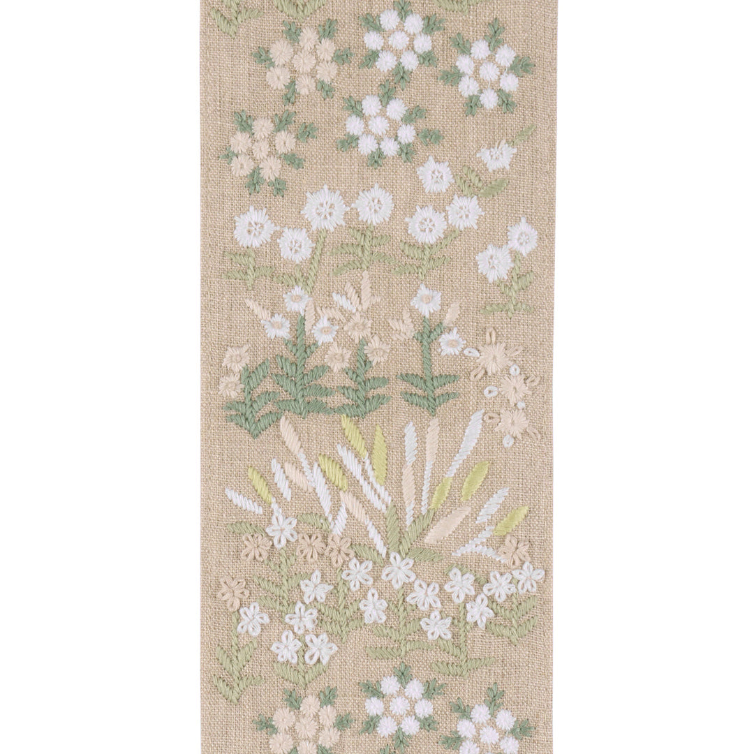 Schumacher Trim Lula Embroidered Tape - Green