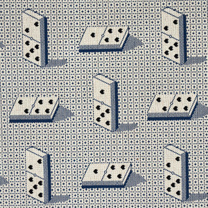 Schumacher Fabric Domino Epingle Blue 79321