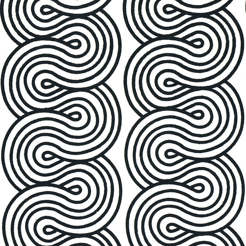 Giraldi Embroidery Black 79341 by Schumacher Designer Fabric MISTERIOSO LINEN 47% COTTON 38% INDIA </p><p>Repeat: Horizontal: 13" (33CM) and Vertical: 7 7/8" (20CM) 52 - Swanky Fabrics -