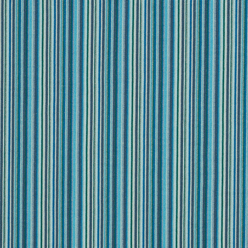Sinoir Stripe Blue 79352 by Schumacher Designer Fabric RIVE GAUCHE POLYESTER 50% NYLON 39% INDIA </p><p>Repeat: Horizontal: 2 1/8" (5CM) and Vertical: 53 - Swanky Fabrics -