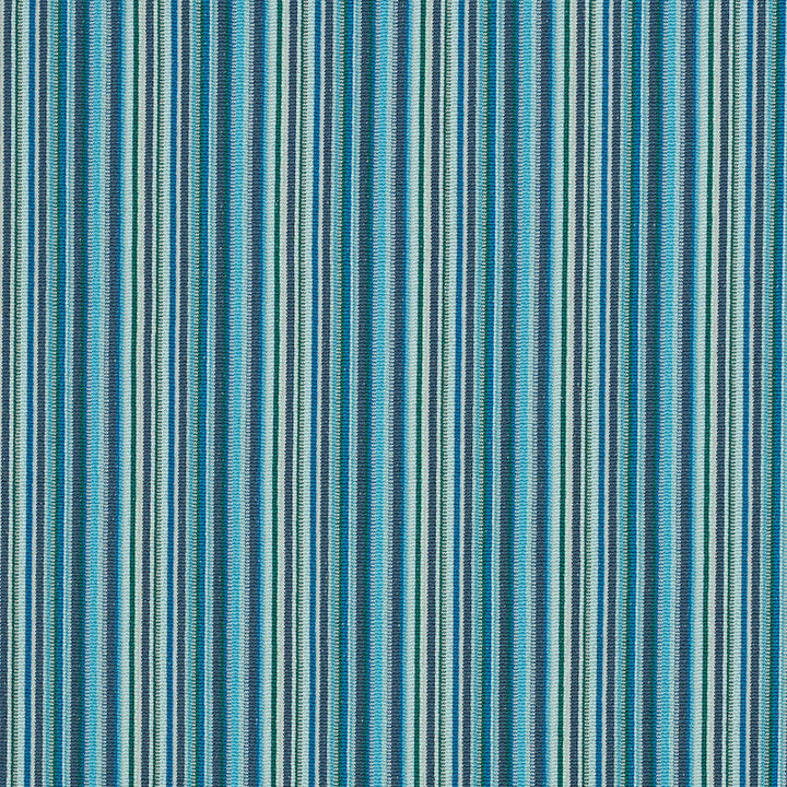 Sinoir Stripe Blue 79352 by Schumacher Designer Fabric RIVE GAUCHE POLYESTER 50% NYLON 39% INDIA </p><p>Repeat: Horizontal: 2 1/8" (5CM) and Vertical: 53 - Swanky Fabrics -