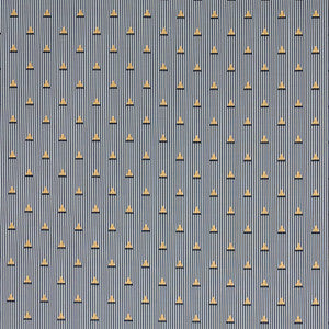 Schumacher Fabric Ludus Stripe Black 79360