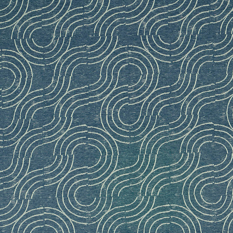 Alma Indoor/Outdoor Denim 79401 by Schumacher Designer Fabric INDOOR/OUTDOOR PRINTS & WOVENS V See Sample UNITED STATES OF AMERICA HIGH DURABILITY </p><p>Repeat: Horizontal: 14" (36CM) and Vertical: 23 3/4" (60CM) 53" (135CM) - Swanky Fabrics -
