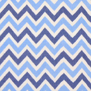 Schumacher Fabric Vedado Ikat Indigo 79460