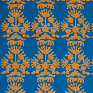 Schumacher Fabric Cybele Embroidery Blue 79470