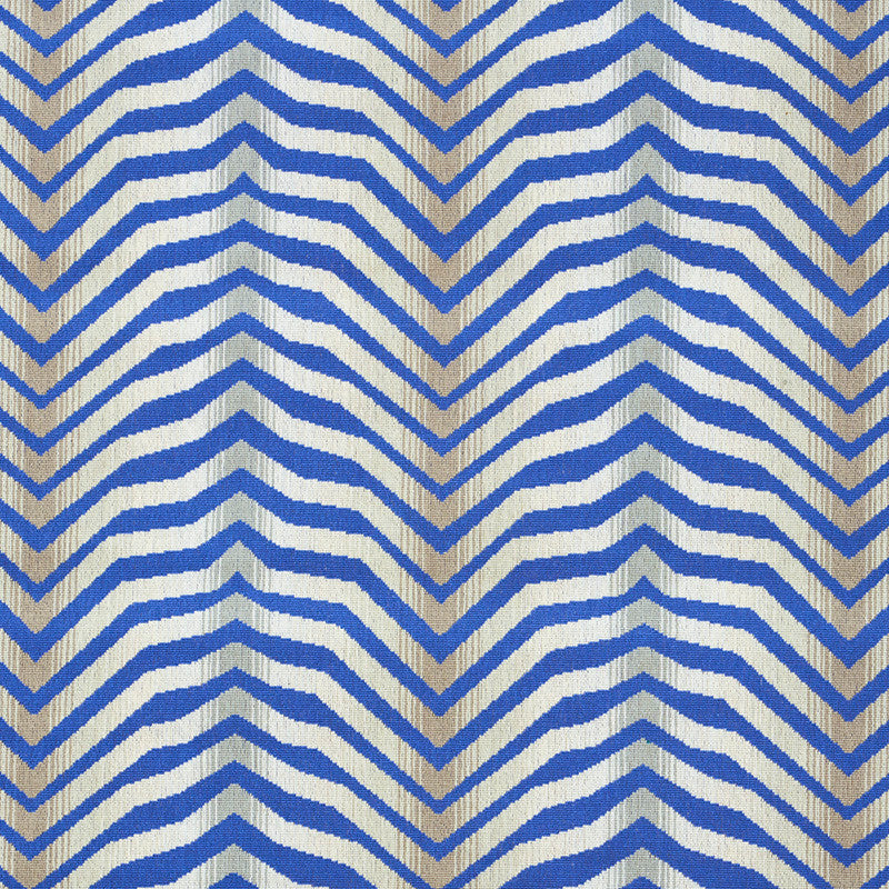 Arcure Epingle Cobalt 79520 by Schumacher Designer Fabric ESPALIER BY NEISHA CROSLAND COTTON 90% POLYESTER 10% BELGIUM </p><p>Repeat: Horizontal: 13 3/8" (34CM) and Vertical: 13 3/8" (34CM) 53.5 - Swanky Fabrics -