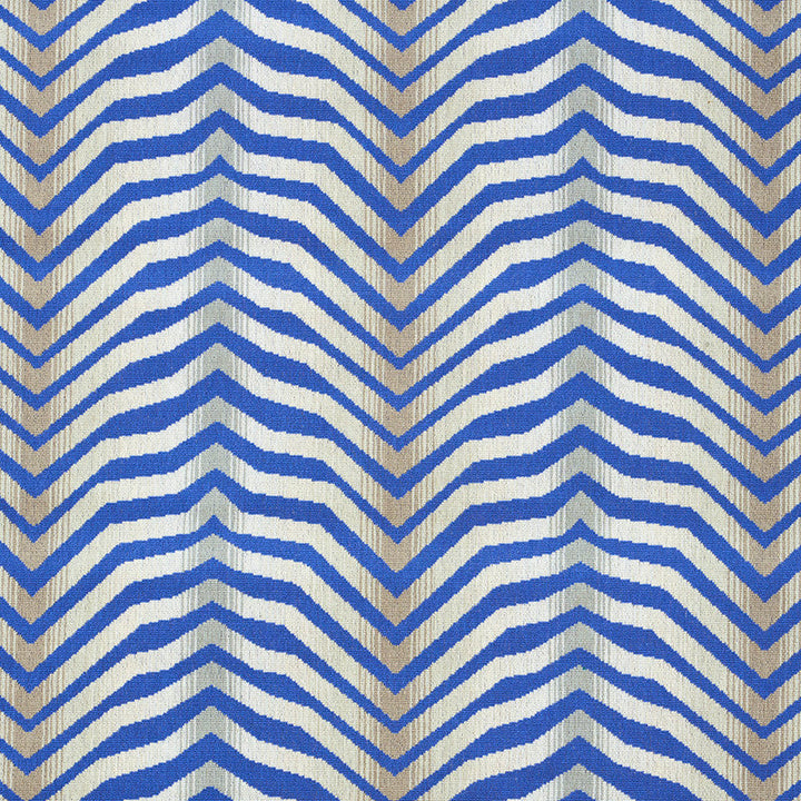 Arcure Epingle Cobalt 79520 by Schumacher Designer Fabric ESPALIER BY NEISHA CROSLAND COTTON 90% POLYESTER 10% BELGIUM </p><p>Repeat: Horizontal: 13 3/8" (34CM) and Vertical: 13 3/8" (34CM) 53.5 - Swanky Fabrics -