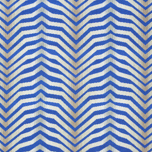Schumacher Fabric Arcure Epingle Cobalt 79520